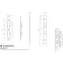 Eurospec - Forend Strike & Fixings - DLS7260Ep/DLS7860WC - Square - Matt Black - FSF5017MB - Choice Handles