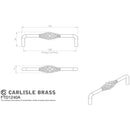 Carlisle Brass - Steel Cage Pull Handle 128mm - Antique Steel - FTD1240AAS - Choice Handles