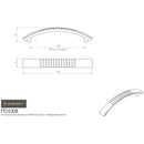 Carlisle Brass - Dimple Handle 128mm - Satin Nickel - FTD230BSN - Choice Handles