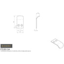 Carlisle Brass - Hidden Finger Pull - Satin Chrome - FTD3015ASC - Choice Handles