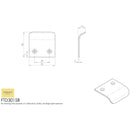 Carlisle Brass - Hidden Finger Pull - Satin Chrome - FTD3015BSC - Choice Handles