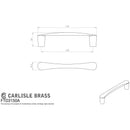 Carlisle Brass - Venturi D Handle 128mm - Satin Nickel - FTD3150ASN - Choice Handles