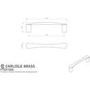 Carlisle Brass - Venturi D Handle 128mm - Polished Chrome - FTD3150ACP - Choice Handles