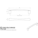 Carlisle Brass - Venturi D Handle 160mm - Polished Chrome - FTD3150BCP - Choice Handles