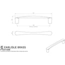 Carlisle Brass - Venturi D Handle 160mm - Satin Nickel - FTD3150BSN - Choice Handles