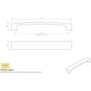 Carlisle Brass - Curva Bow Handle 160mm - Satin Nickel - FTD3160ASN - Choice Handles