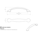 Carlisle Brass - Platypus Bow Handle 128mm - Satin Nickel - FTD343SN - Choice Handles
