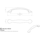 Carlisle Brass - Platypus Bow Handle 128mm - Polished Chrome - FTD343CP - Choice Handles