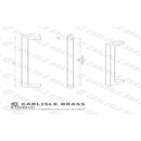 Carlisle Brass - Block Handle 160mm - Satin Brass - FTD401CSB - Choice Handles