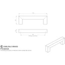 Carlisle Brass - Linear Handle 96mm C/C - Satin Stainless Steel - FTD403ASSS - Choice Handles