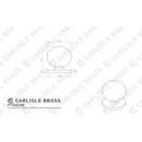 Carlisle Brass - Stainless Steel Spherical Knob 30mm - Satin Nickel - FTD425BSN - Choice Handles