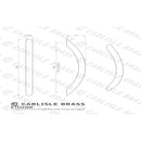 Carlisle Brass - Bow Handle 288mm - Satin Nickel - FTD450FSN - Choice Handles