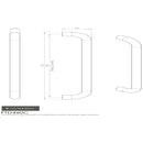 Carlisle Brass - D Handle 160mm - Polished Chrome - FTD460CCP - Choice Handles