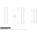 Carlisle Brass - Keyhole Handle 192mm - Satin Nickel / Polished Chrome - FTD470DSNCP - Choice Handles