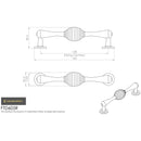 Carlisle Brass - Reeded Handle 150mm - Satin Nickel - FTD605RSN - Choice Handles