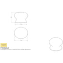 Carlisle Brass - Porcelain Knob 30mm - Porcelain White - FTD620APWH - Choice Handles