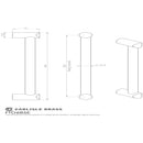 Carlisle Brass - Bar Handle 224mm - Satin Nickel - FTD685ESN - Choice Handles