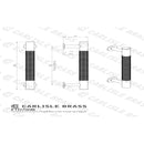 Carlisle Brass - FTD Knurled Pull Handle 128mm c/c - Matt Black - FTD700BMB - Choice Handles