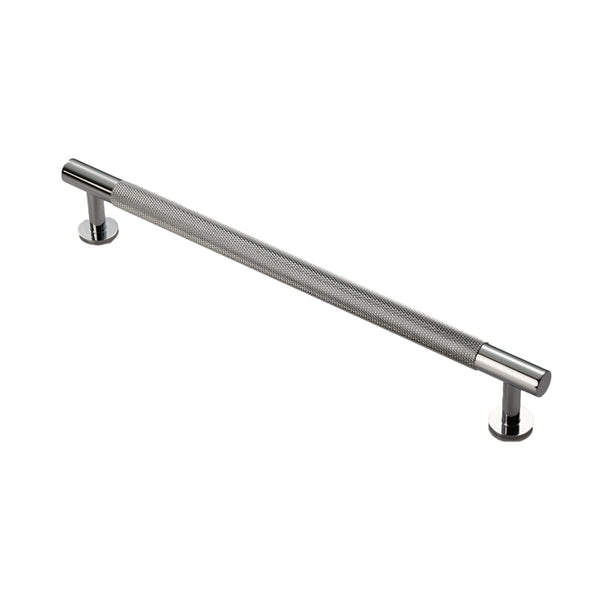 Carlisle Brass - FTD Knurled Pull Handle 224mm c/c - Polished Chrome - FTD700ECP - Choice Handles