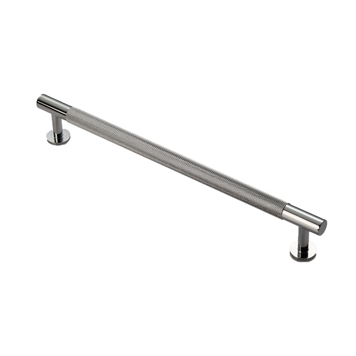 Carlisle Brass - FTD Knurled Pull Handle 224mm c/c - Polished Chrome - FTD700ECP - Choice Handles