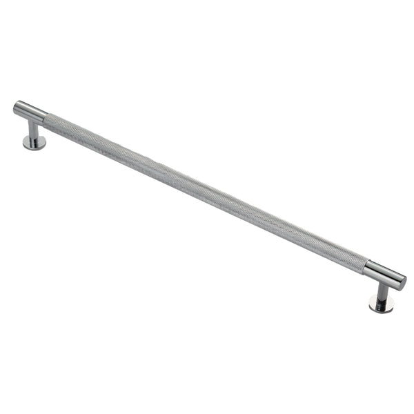 Carlisle Brass - FTD Knurled Pull Handle 320mm c/c - Polished Chrome - FTD700HCP - Choice Handles
