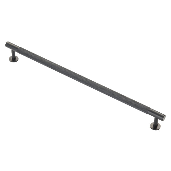 Carlisle Brass - FTD Knurled Pull Handle 320mm c/c - Matt Black - FTD700HMB - Choice Handles
