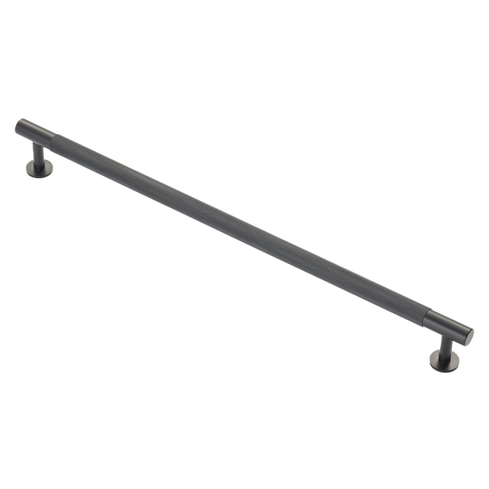 Carlisle Brass - FTD Knurled Pull Handle 320mm c/c - Matt Black - FTD700HMB - Choice Handles