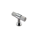 Carlisle Brass - Knurled Cabinet T-Bar Knob - Polished Chrome - FTD701CP - Choice Handles