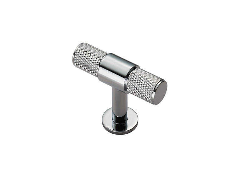 Carlisle Brass - Knurled Cabinet T-Bar Knob - Polished Chrome - FTD701CP