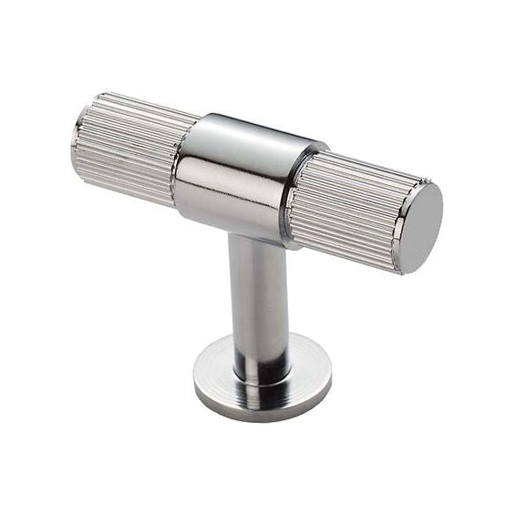 Carlisle Brass - Lines T-bar knob 50mm - Polished Chrome - FTD711CP - Choice Handles