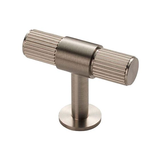 Carlisle Brass - Lines T-bar knob 50mm - Satin Nickel - FTD711SN - Choice Handles