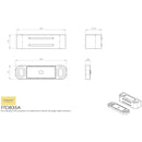 Carlisle Brass - Ftd Nylon Magnetic Catch (2 Kg Pull) 42 X 14 X 14mm - Nylon White - FTD835ANWH - Choice Handles