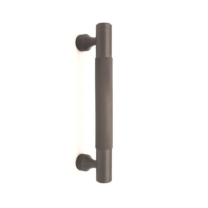 Spira Brass - Knurled Bar Handles Small  - Gunmetal Grey - SB2413GG - Choice Handles