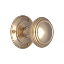 Heritage Brass Mortice Knob on Rose Goodrich Design Polished Brass finish - GOO986-PB - Choice Handles