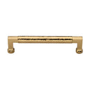 Heritage Brass Cabinet Pull Bauhaus Hammered Design 160mm CTC Polished Brass Finish - HAM0312 160-PB - Choice Handles