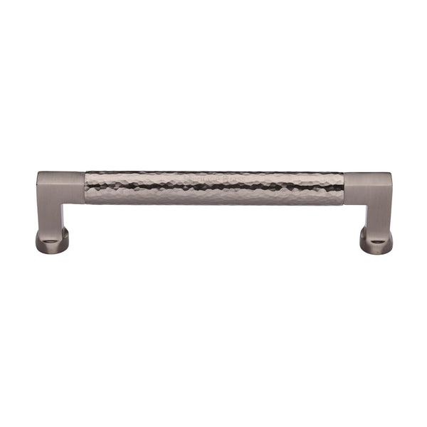 Heritage Brass Cabinet Pull Bauhaus Hammered Design 160mm CTC Satin Nickel Finish - HAM0312 160-SN - Choice Handles