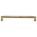 Heritage Brass Cabinet Pull Bauhaus Hammered Design 254mm CTC Unlacquered Brass Finish - HAM0312 254-ULB