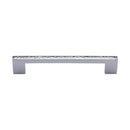 Heritage Brass Cabinet Pull Metro Hammered Design 160mm CTC Polished Chrome Finish - HAM0337 160-PC - Choice Handles