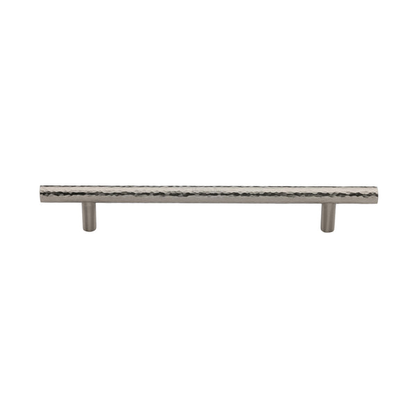 Heritage Brass Cabinet Pull T-Bar Hammered Design 160mm CTC Satin Nickel Finish - HAM0361 160-SN - Choice Handles