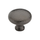 Heritage Brass Cabinet Knob Victorian Round Hammered Design 38mm Matt Bronze finish - HAM113 38-MB - Choice Handles