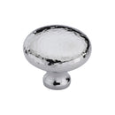 Heritage Brass Cabinet Knob Victorian Round Hammered Design 38mm Polished Chrome finish - HAM113 38-PC - Choice Handles