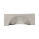 Heritage Brass Drawer Cup Pull Hampshire Hammered Design 57mm CTC Satin Nickel Finish - HAM2764-SN - Choice Handles