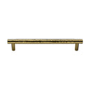 Heritage Brass Cabinet Pull Partial Hammered Design 152mm CTC Polished Brass finish - HAM4461 160-PB