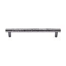 Heritage Brass Cabinet Pull Partial Hammered Design 152mm CTC Polished Chrome finish - HAM4461 160-PC
