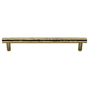 Heritage Brass Cabinet Pull Partial Hammered Design 256mm CTC Polished Brass finish - HAM4461 256-PB