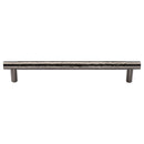 Heritage Brass Cabinet Pull Partial Hammered Design 256mm CTC Satin Nickel finish - HAM4461 256-SN