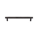 Heritage Brass Cabinet Pull Partial Hammered Design 101mm CTC Matt Bronze finish - HAM4461 96-MB