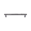 Heritage Brass Cabinet Pull Partial Hammered Design 101mm CTC Polished Chrome finish - HAM4461 96-PC