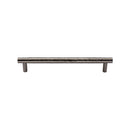 Heritage Brass Cabinet Pull Partial Hammered Design 101mm CTC Satin Nickel finish - HAM4461 96-SN
