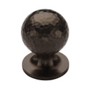Heritage Brass Cabinet Knob Ball Hammered Design 32mm Matt Bronze finish - HAM8321 32-MB - Choice Handles